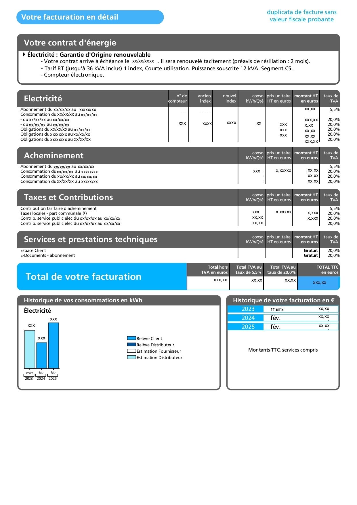 Duplicata facture Engie Pro page 2 