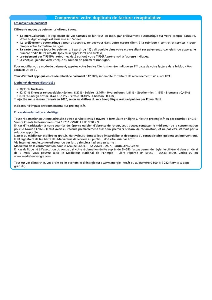 Moyens de paiement