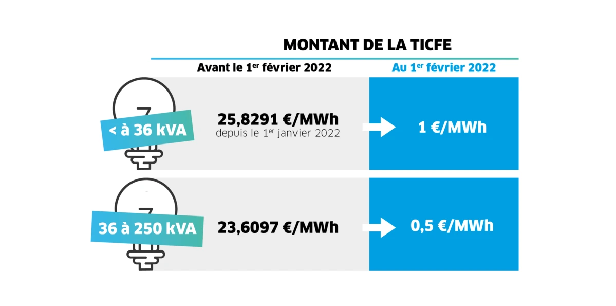 Montant de la TICFE (description détaillée ci-dessous)