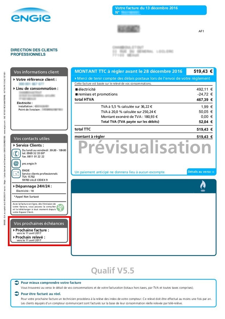 Gérer votre contrat d'électricité et de gaz naturel  ENGIE Pro